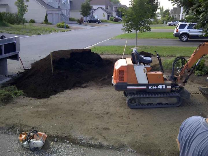 Découvrez notre service de terrassement.